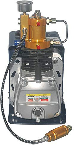 Yunrux Pompe à air haute pression 4500 PSI/30 MPA 1800 W Compresseur d'air électrique PCP Version légère (arrêt manuel)