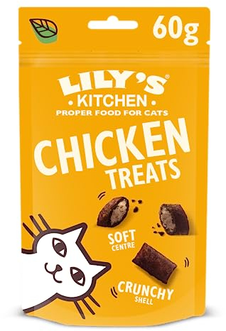 Lily’s Kitchen Adult Cat Treats Packet The Ultimate Bribe with Chicken Grain-Free Recipe 10 x 60g
