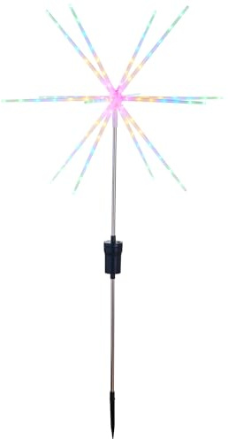 WeRChristmas Starburst Pfahl-Dekoration mit 112 bunten LEDs