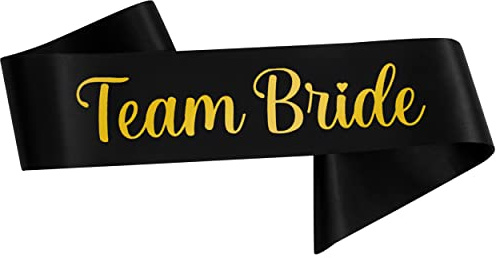 REDSTAR Satin Schwarz Junggesellinnenabschied Schärpe Junggesellinnenabschied Team Braut Brautjungfer Junggesellinnenabschied Hochzeit Mutter der Braut Elegante Accessoires Wählen Sie Schärpe