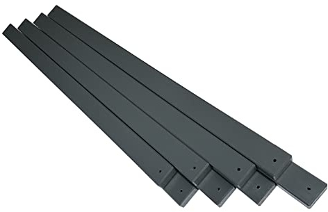 Primario Grande Bretter für Gartenbank Imprägniert 8 Stück - Parkbank-Bretter Set Passend für alle Bänke mit Rückenlehnen - Wetterfest Bohlen für Gartenbankgestelle (Grau/Anthrazit, 150 cm)