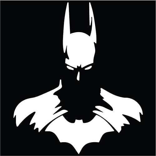 Batman DC Dark Knight Decal Car Truck Window Sticker Silhouette Laptop, Die Cut Vinyl Decal for Windows, Cars, Trucks, Toolboxes, laptops, Ipad Any Hard, Smooth Surface | 7X6 Inches | MAZ-440