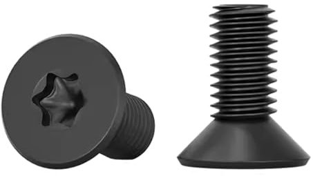 Drenky Vis à Tête Fraisée Noir 20 Pièces M6 X 12mm Vis Torx En Acier Inoxydable 304 Filetage Complet à Métaux Visserie Pour L'équipement De Machine Et Les Meubles à La Maison