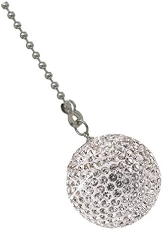 WOONEKY 1juego Cadena De Ventilador De Techo Esferas De Rhinestone Extensión Para Lámparas y Decoración Del Para Salones Cocinas y Dormitorios