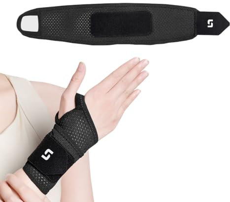 WHYCNJL 1 Pezzo Polsiera Tutore Polso Destro Sinistro per Uomo e Donna,Polsiera Tendinite Adatto per Allenamento con i Pesi,Usato per Alleviare Il Tutore del Tutore Tunnel Carpale Doloroso
