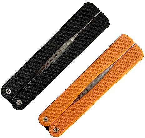OKUMEYR 2piezas Afilador De De Doble Cara Herramienta De Afilar y Portátil Para Cocina y Afilador De y Práctico