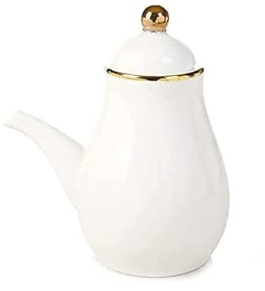 Oil and Vinegar Dispenser Oil and Vinegar Dispenser- Soy Sauce or Vinegar Cruet with Pourer,Liquid Condimentfor Kitchen Cooking Kitchen Storage(Gold,12 * 10.5cm)