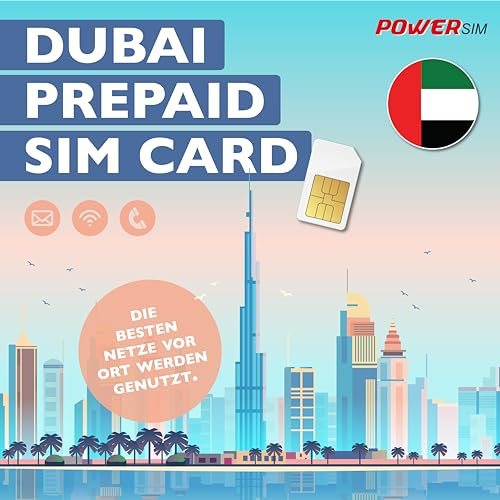 Power Sim Dubai Prepaid SIM-Karte, Vereinigte Arabische Emirate Abu Dhabi (10 GB 10 Tage)