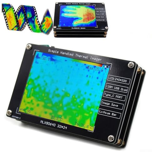Thermal Imager, 2.8 Inch Display Handheld Infrared Thermal Imaging Camera, Non-contact Temperature Measurement, USB Rechargeable, -40°C To 300°C