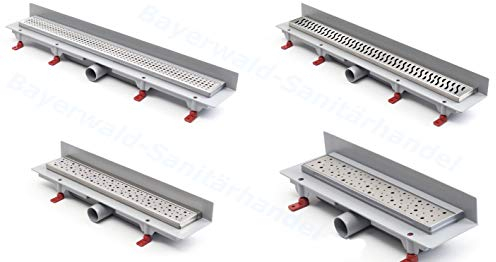 – Canaleta para desagüe de ducha acero inoxidable – Desagüe para plano: Modelo Clásico Mate 85 cm