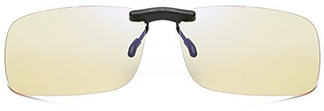 DAUCO Computer Gamer Brille Clip On Flip-up Gläser Blaulicht Filter UV Sperrfilter Linderung Digitaler Augenbelastung mit Blendschutz - Brillen Clip
