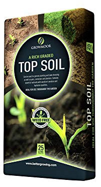 GROWMOOR 25 Litre Enriched Graded Topsoil