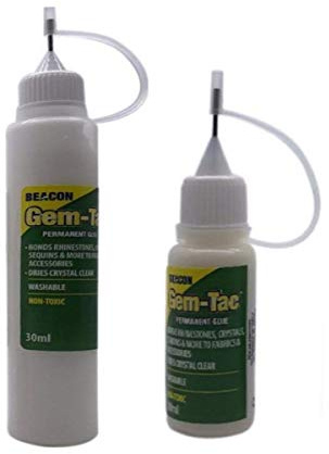 Beacon Gem-Tac Fläschchen mit Präzisionsspitze, für Kleidung, Mode, Schmuck, Bastelprojekte, 30 ml, 10 ml gratis