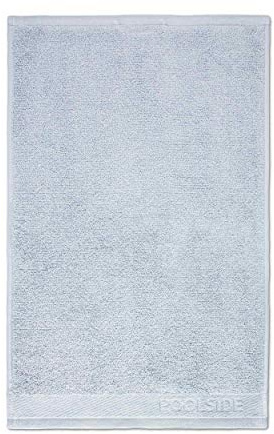 Möve Toalla de Invitados Poolside 30 x 50 cm, Fabricada en Alemania, 100% algodón, Plata (Plata)