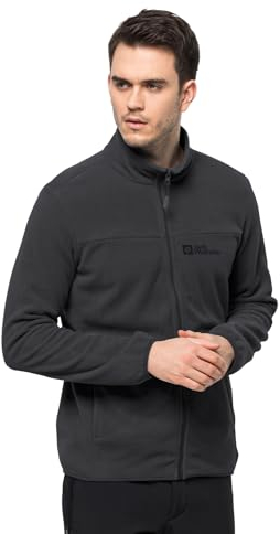 Jack Wolfskin Herren Beilstein Fz M Fleece Jacke, Schwarz, S EU