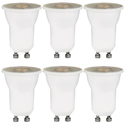 NCC-Licht Lot de 6 ampoules LED MR11 réflecteur GU10 55° (blanc neutre – 4000 K, 4 W)
