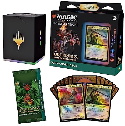 Magic: The Gathering The Lord of The Rings: Tales of Middle-Earth Commander Deck 4 + Collector Booster Sample Pack (Englische Version)