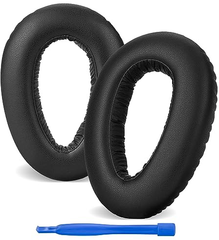 Linkidea Ersättnings-öronkuddar för Sennheiser PXC 550 PXC 550-II Wireless MB660UC MB660MC Hörlurar Öronkuddar, öronskydd, öronkuddar för headset (proteinläder/svart)
