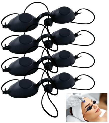 NVTEGR Lot de 4 lunettes de soleil pour transat - Protection des yeux - Pour transat - Pour transat - LED infrarouge - Lumière rouge et bleue - Thérapie de longueur d'onde dure - Clinique de beauté