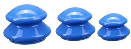 Generic Ensembles de ventouses en Silicone pour le dos, 3 pièces, ventouses de Massage, bleu foncé