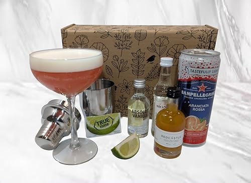 Passionsfrucht-Martini-Cocktail-Geschenkset