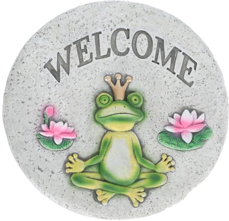 Happyyami 1pezzi Pietra Decorativa Per Giardino Pietra Da Calpestio Cemento Resistente Per Esterni Decorazione Versatile Per Cortile e Paesaggio Perfetta Per Creare Layout Creativi Nel Tuo