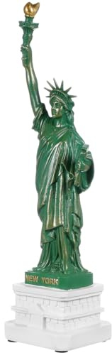 Garneck Freiheitsstatue Figur Aus Harz 10.63 Zoll Statue of Liberty Ornament Für Schreibtischdekoration Wohndeko Für Wohnzimmer Schlafzimmer Und Büro 1 Stück