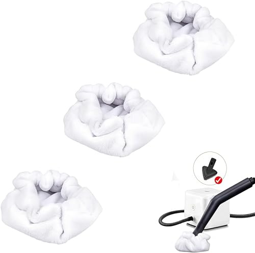 Sgizoku Almohadillas pequeñas de microfibra para mopa de vapor compatibles con limpiadores de vapor Dupray, etc. para la herramienta de cepillo triangular, accesorios de paño de vapor reutilizables y