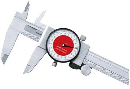 Micrómetro, Calibrador de 150mm con reloj, calibrador Vernier Digital, calibrador de esfera de acero inoxidable, micrómetro, herienta a prueba de golpes de 0,02mm(0-150mm)