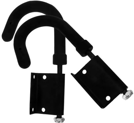 POPETPOP 2pcs Heavy Duty Ladder Hooks for Outdoor Roofing Extension Ladder Stabilizer Accessories Fits Fence Shed Garage Secure Installation