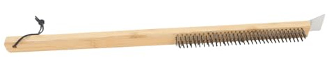 Toddmomy Brosse de Nettoyage pour Four avec Long Manche et Résistante Chaleur Outil Pratique pour Nettoyer la Pierre et Éliminer Résidus