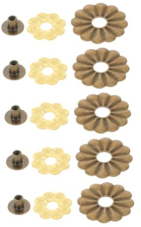 HAPINARY 5 Set di Accessori per Ventaglio da Ballo Dadi Perno di Ricambio per Ventaglio Pieghevole di Carta Pieghevole Connettore di Ricambio