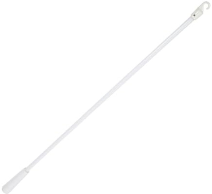 Homoyoyo Bastone per Tende Verticali in Fibra di Vetro 17 Pollici Bacchetta Orientabile Gancio Accessori per Tende da Finestra Ricambio Leggero e Facile da Installare Asta Lunga Bianca