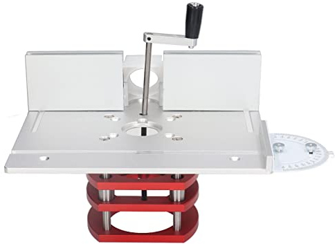 ZAICOLER Kit di Sollevamento per Fresatrice, Corsa di Sollevamento Manuale Universale da 51 Mm 4 Fori di Montaggio Installazione Semplice Piastra di Inserimento Tavolo per Fresatrice con (SILVER)