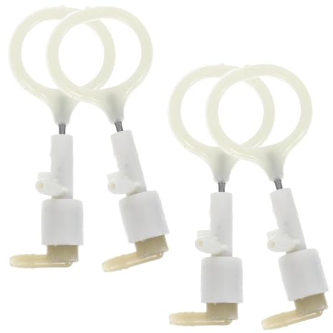 Pompe à Huile de Tronçonneuse Électrique Blanche, 4 Pièces Plastique | Remplacement pour Tronçonneuse Portative, Contrôle Précis, Lubrification, Entretien et Réparation en Extérieur