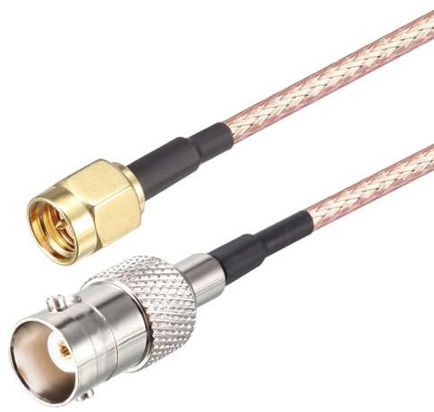Oiyagai 2 Pezzi Cavo Coassiale RG316, SMA Maschio con Pin a BNC Femmina, 15cm/5,9