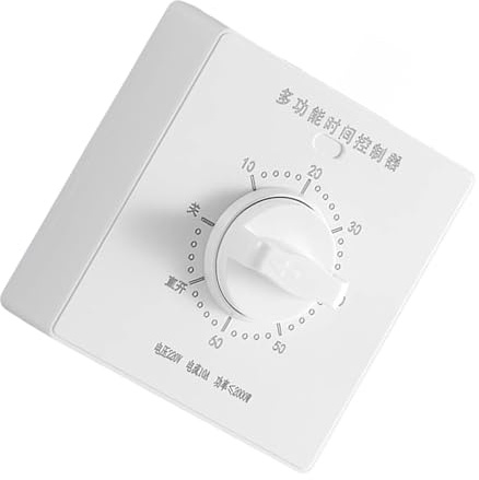 86 interruptores de temporizador mecánicos tipo retardo ajustable de hasta 120 minutos, fácil operación para control de tiempo en cualquier indicador de ajuste, interruptores de temporizador de luz