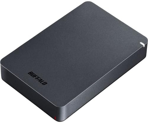 Buffalo 5TB MiniStation PGF disco duro externo portátil HDD resistente a los golpes, USB 3.2 para PC, Mac
