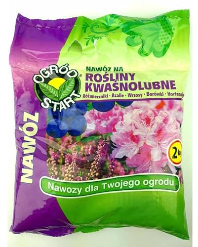 Dünger Für Moorbeetpflanzen Heidelbeeren Rhododendron Hortensien Azaleen Heidekraut NPK 2kg säureliebende Pflanzen