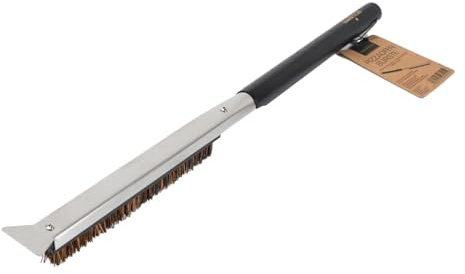 SANTOS Pizzaofenbürste - 53 cm - nachhaltige Grillbürste - Palmyraborsten - schonend & effektiv - Pizzastein- & Pizzaofenreinigung - hitzebeständig