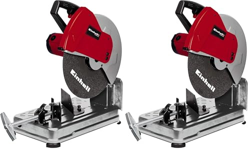 Einhell TC-MC 355 Troncatrice per metallo (220-240 V, 2300 W, disco Ø355xØ25.4x3.2 33, giri min. 4000, taglio max 100x100mm, inclinazione-15°+45°, serraggio max 230 mm, piano 460x260 mm)
