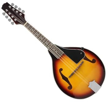 Mandoline-Instrument Mandoline Achtsaitiges Tibetisches Nationales Musikinstrument Mandoline Lindenholz-Material Saiteninstrument(Yellow)