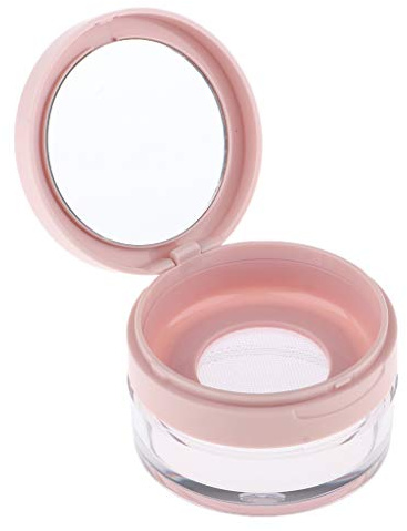 Leere Dose, 10 g, für Make-up, loses Puder, Kosmetik, Rouge, Rosa, Größe L
