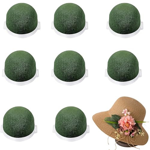 QIUMING Floreale Floral Foam Spugna per Fiori Spugne per Fiori Freschi e Secchi Sfera in Schiuma di Fiori per Decorazione Bottiglia di Vino e Decorazione di Cappelli Artigianali (Verde)