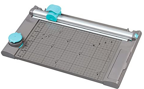 Cortadora de papel 5 en 1 A4, cortadora de papel rotativa para manualidades de 13, incluye 5 cuchillas diferentes, corte recto/ondulado/punteado/hendidura/esquinas, para papel, fotografías, postales