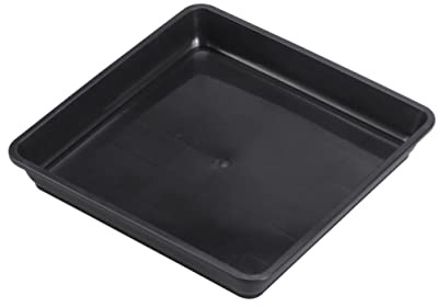 VANZACK Bandeja Cuadrada De para Macetas 10 Piezas 15x15cm Adecuado para Plantas Suculentas y Jardines Color Negro Resistente Al y Fácil De Limpiar