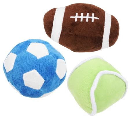FONDOTIN 1satz Plüsch Hundespielzeug Teiliges Sportbälle Hunde Und Katzen Langlebige Weiche Und Zahnreinigende Spielzeuge Für Indoor-Training Und Spielspaß