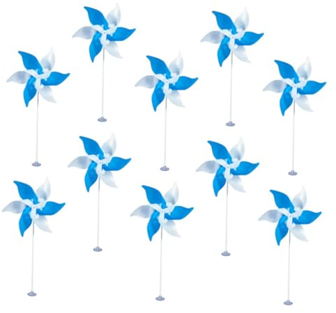 ERINGOGO Plastic Pinwheel Ornaments Pinwheel for Desk Decorative Windmill for Garden Windmill for Party for Garden Decorations