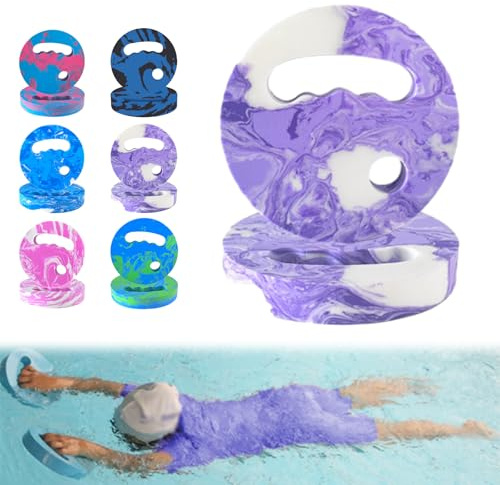 Generisch Aqua Fitness Scheiben, 2X Eva Aqua Fitness Gerät, Handgerät Schwimmtrainings Kickboards, Wasserübungsscheiben Mit Griffen,sscheiben Für Pool, Wassergymnastik, Wasserübung