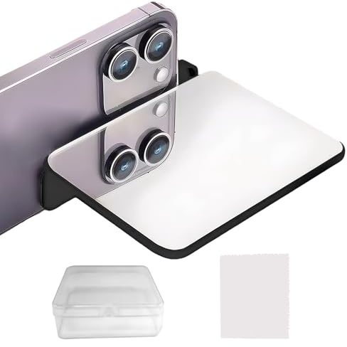 Reflektionsklämma kit – smartphone spegel fototillbehör, bärbart kameraverktyg | kreativt foto- och videotillbehör för tonåringar, ungdomar, familj, vänner, pojkar, flickor, make, son, dotter